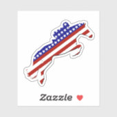 アメリカ愛国主義の馬術 シール (シート)