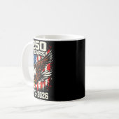 アメリカ愛国主義イーグル旗250周年記念 コーヒーマグカップ (正面左)