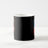 アメリカ愛国主義イーグル旗250周年記念 コーヒーマグカップ (中央)