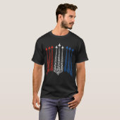アメリカ愛国主義家族7月4日 Tシャツ (正面フル)