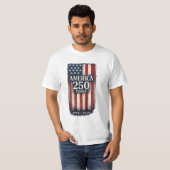 アメリカ愛国主義250周年記念Tシャツ Tシャツ (正面フル)