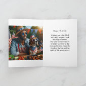 アメリカ愛国主義7月4日の独立記念日 シーズンカード (内部)