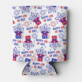 アメリカ愛国主義7月4日 缶クーラー (正面)