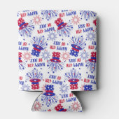 アメリカ愛国主義7月4日 缶クーラー (裏面)