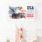 アメリカ愛国主義 アメリカ建国250周年記念パーティー 横断幕 (インサイチュ)
