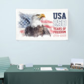 アメリカ愛国主義 アメリカ建国250周年記念パーティー 横断幕 (トレードショー)