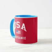 アメリカ愛国主義 独立記念日 アメリカ国旗 マグカップ (正面左)