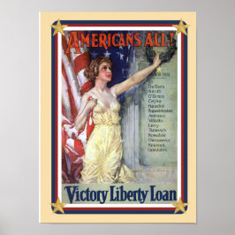 アメリカ愛国主義 – Liberty Loan Poster ポスター