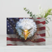アメリカ愛国国旗とイーグル招待状 招待状 (スタンド正面)
