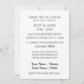 アメリカ愛国国旗とイーグル招待状 招待状 (裏面)