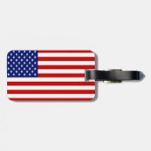 アメリカ愛国国旗とテキサス州国旗 ラゲッジタグ (裏面横)