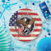 アメリカ愛国国旗のイーグルUSA ペーパープレート (パーティー)