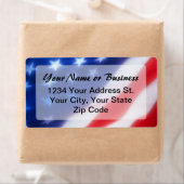 アメリカ愛国国旗のラベル ラベル (インサイチュ)