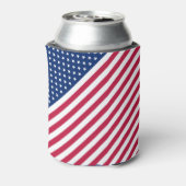 アメリカ愛国国旗の星とストライプクールアメリカ 缶クーラー (缶裏面)