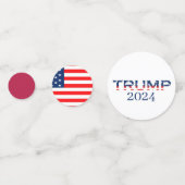 アメリカ愛国国旗ドナルド・トランプ2024 コンフェッティ (正面)