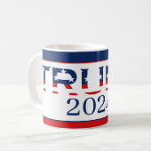 アメリカ愛国国旗ドナルド・トランプ2024 コーヒーマグカップ (正面左)