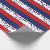 アメリカ愛国国旗ドナルド・トランプ2024 ラッピングペーパー (角)