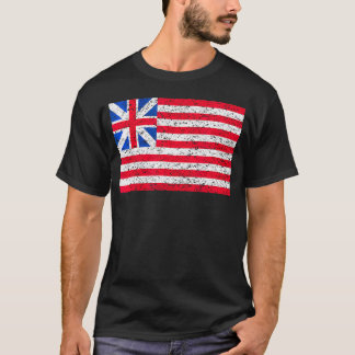 アメリカ愛国国旗動揺して Tシャツ