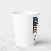 アメリカ愛国国旗7月4日ファミリー懇親会 紙コップ (右)