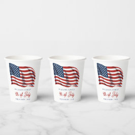 アメリカ愛国国旗7月4日ファミリー懇親会 紙コップ