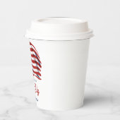 アメリカ愛国国旗7月4日ファミリー懇親会 紙コップ (左)