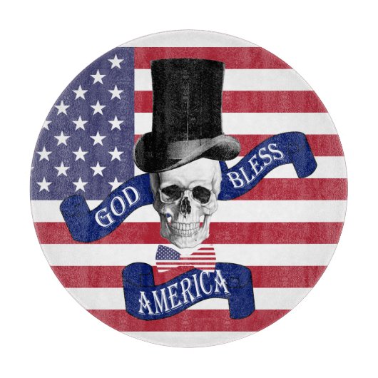 アメリカ愛国国旗 カッティングボード (正面)