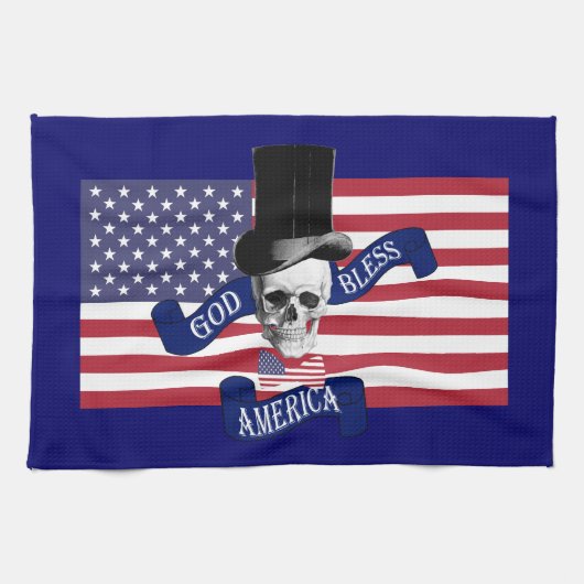 アメリカ愛国国旗 キッチンタオル (横)