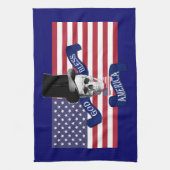 アメリカ愛国国旗 キッチンタオル (縦)
