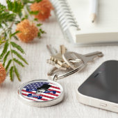 アメリカ愛国国旗 キーホルダー (側面)