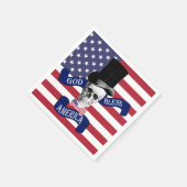 アメリカ愛国国旗 スタンダードカクテルナプキン (角)