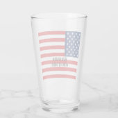 アメリカ愛国国旗 タンブラーグラス (裏面)