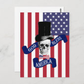 アメリカ愛国国旗 ポストカード (正面/裏面)