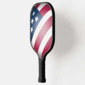 アメリカ愛国国旗、3Dグローブアート ピックルボールラケット (左)