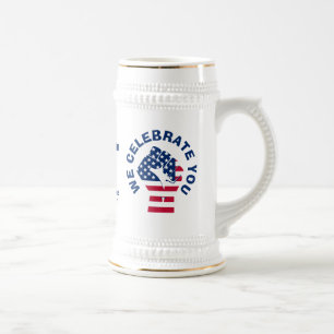 アメリカ愛国国祝最高のパパ ビールジョッキ
