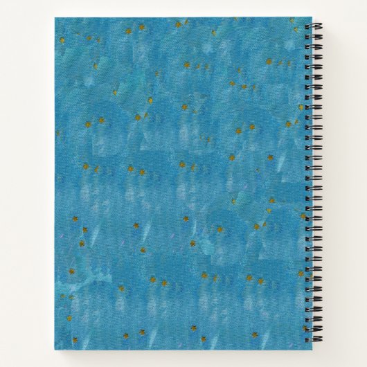 アメリカ愛国天使スター保持国旗BlUe ノートブック (裏面)