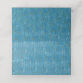 アメリカ愛国天使ホールディングフラッグブルー金ゴールドスター プレイスカード (内部開封)