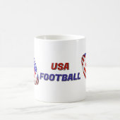 アメリカ愛国心あふれるフットボール コーヒーマグカップ (中央)