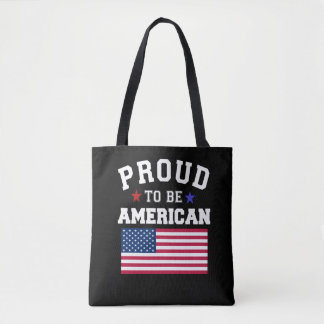 アメリカ愛国心あふれるUSAフラグ 7月4日 トートバッグ