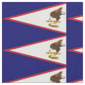 アメリカ愛国心のあるサモア国旗 ファブリック (クローズアップ)