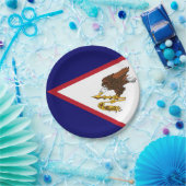 アメリカ愛国心のあるサモア国旗 ペーパープレート (パーティー)