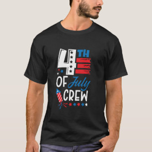 アメリカ愛国心のある7月4日米国国旗 Tシャツ