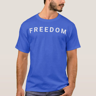 アメリカ愛国心のミニマルデザイン 自由 Tシャツ