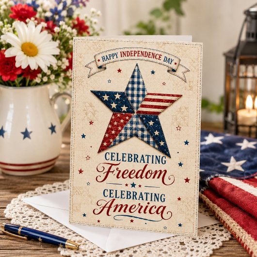 アメリカ愛国心を祝う カード