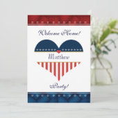 アメリカ愛国心ウェルカムホームパーティー招待状 招待状 (スタンド正面)