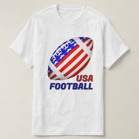 アメリカ愛国心サッカー Tシャツ (デザイン正面)