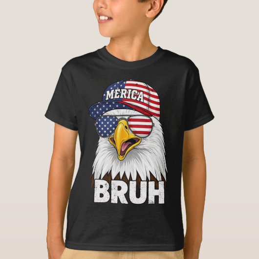 アメリカ愛国心 ブルハ 四日間の七月鷲M Tシャツ (正面)