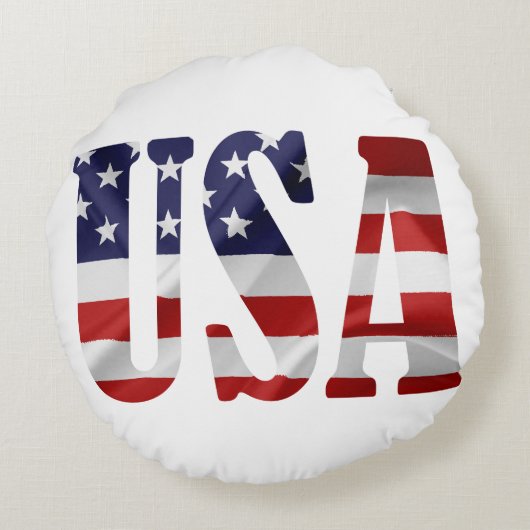 アメリカ愛国心 ラウンドクッション (裏面)