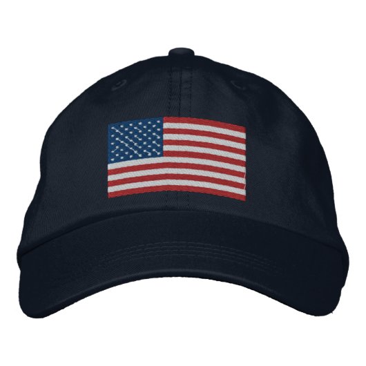 アメリカ愛国心 刺繍入りキャップ (正面)