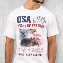 アメリカ愛国心 自由 アメリカ250周年記念 Tシャツ