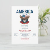 アメリカ愛国心 250周年家族再会USAイーグル 招待状 (スタンド正面)